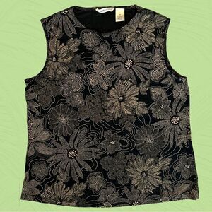 Vintage Laura Ashley slinky tank top floral